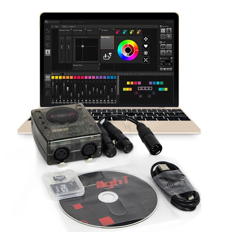 Daslight Dvc4 Gzm Stage Lighting Control Software 1536 Ch Dmx512 Control Dj Disco Light Led Lights Controller Dmx Interfaccia Dmx