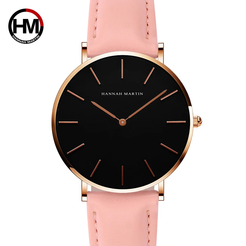 Fashion Ms Watch Con Cinturino In Pelle Business Brand Pink White Ladies Watch Bracciale Orologio Impermeabile Ladies Orologio Da Donna