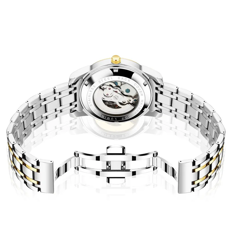 Orologi Automatici In Acciaio Inossidabile Con Marchio Cronografo Moonphase Orologio Da Polso Meccanico Orologio Cronografo Multifunzione