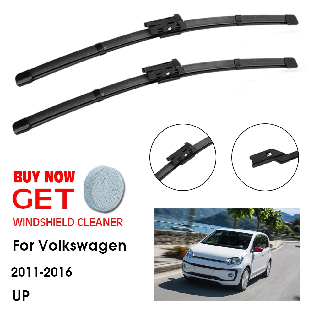 Car Wiper Blade For Vw Volkswagen Up 24"+16" 2011-2016 Front Window Washer Windscreen Windshield Wipers Blades Accessories
