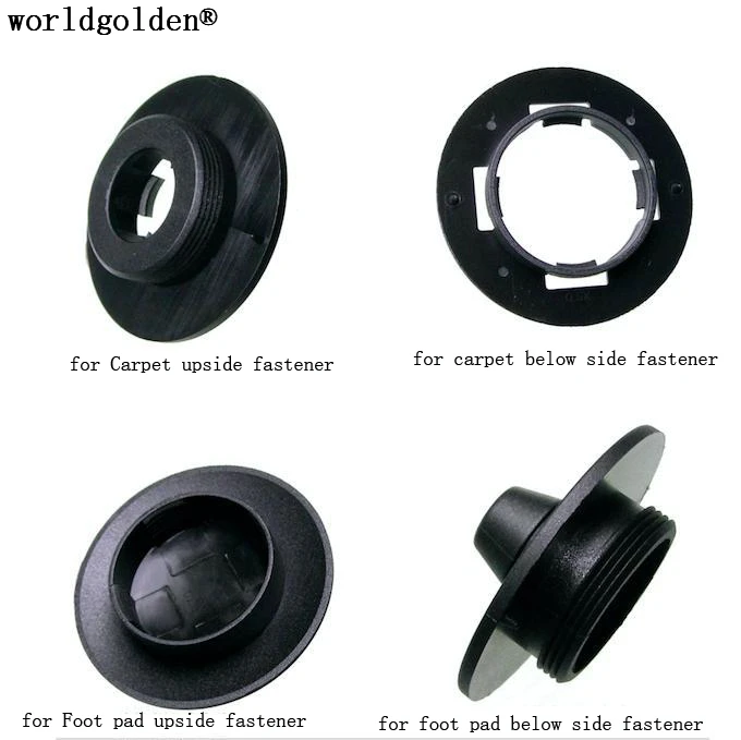 Worldgolden 1Set Tappetino Auto Clip Per Tappetino Vw Mat Clip-Up + Mat Clip-Down + Pad Clip-Up + Pad Clip-Down