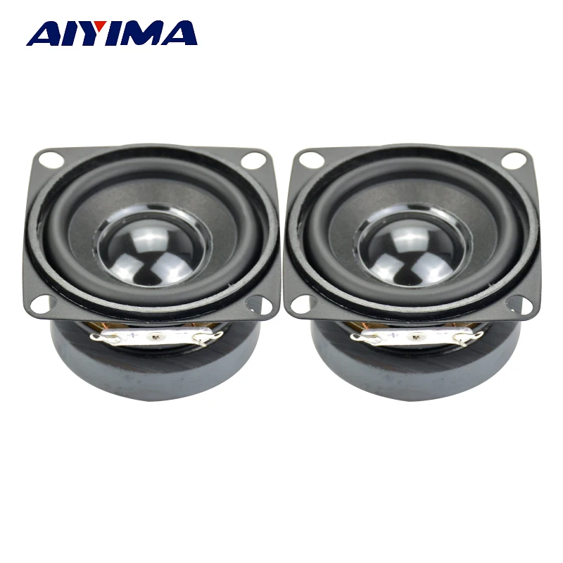 Aiyima 2Pcs Subwoofer Hifi 2 Pollici 4 Ohm 5W Altoparlante Full Range Mini Altoparlanti Woofer Altoparlante Subwoofer Audio Fai Da Te