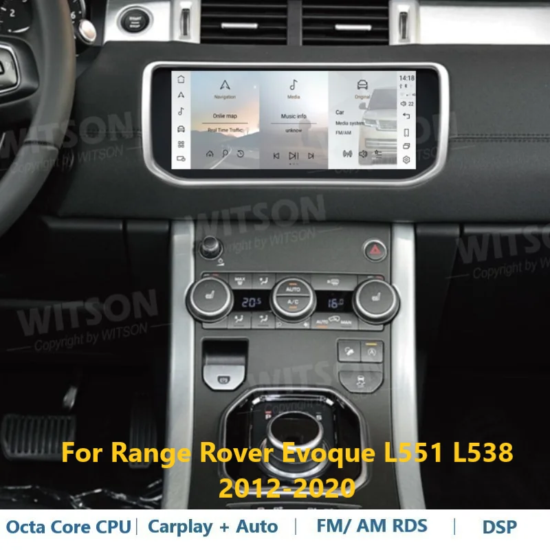 Witson Android Auto Stereo Per Range Rover Evoque L551 L538 2012-2020 Harman Kardon Bosch Carplay Autoradio Navi Gps Multimedia