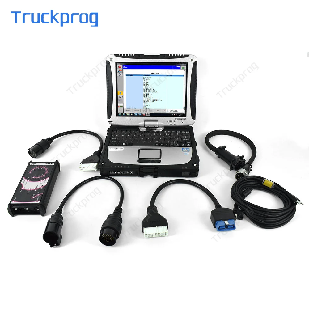 Thoughbook Cf19 + Scanner Diagnostico Per Camion Eltrac Easy 14.1 Per Iveco Easy Diagnostic Scanner Tool Interfaccia Diagnostica Eci