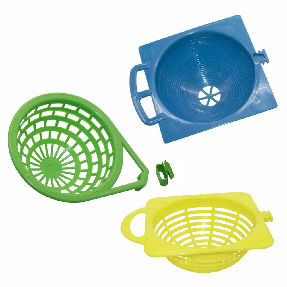 Gabbie Decorative In Plastica Per Gabbia Per Nido Di Cannone 3 Uova Per Uccelli Opzionali Nest Pan Pet Birds Strumenti Da Cova Forniture