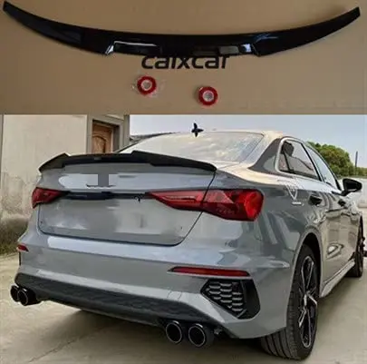 Spoiler Posteriore Audi A3 8Y Berlina Spoiler Nero Shine Spoiler