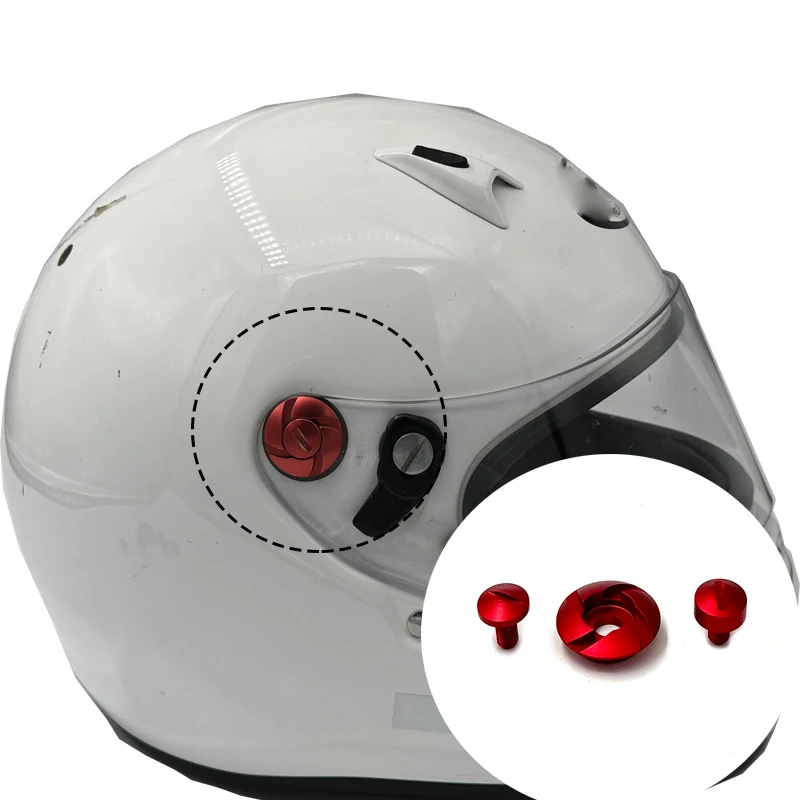 Viti Per Visiera Per Casco Moto Portatile Blocco Obiettivo Di Ricambio Leggero Blocco Scudo Per Arai Sk6 Gp6 Gp6S Sk 6