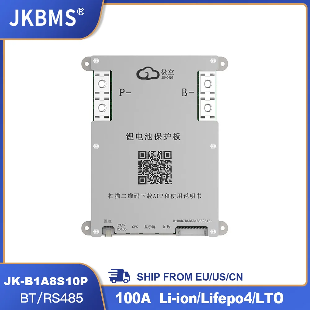Jkbms Muslimb Bms 4S 5S 6S 7S 8S 12V 24V Batteria Con Bilanciamento Attivo 1A Bms Lifepo4