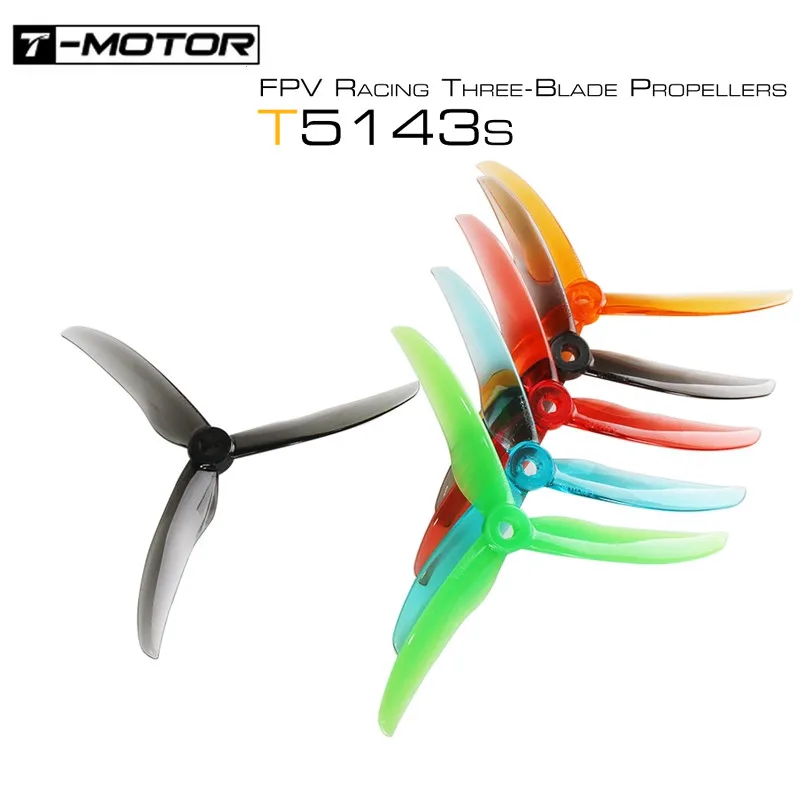 2 Coppie/4 Coppie/8 Coppie/12 Coppie T-Motor T5143S Elica A 3 Pale Da 5.1 Pollici Per Rc Fpv Racing Freestyle 5 Pollici 4S 6S Drones Nazgul5