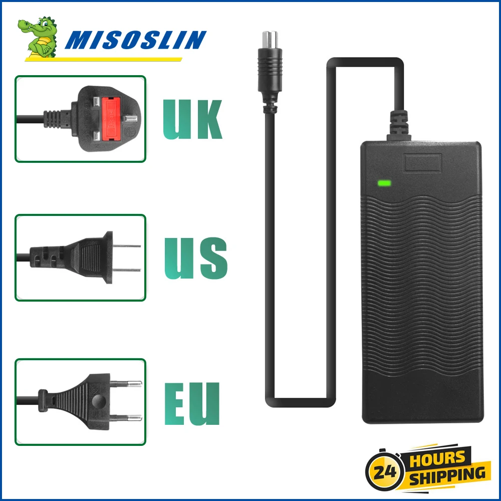 Adattatore Per Caricabatterie Adattatori Per Alimentazione Spina Eu/Us/Uk Per Parti Di Scooter Elettrici Segway Ninebot Max G30 G30D Es1 Es2 Es4