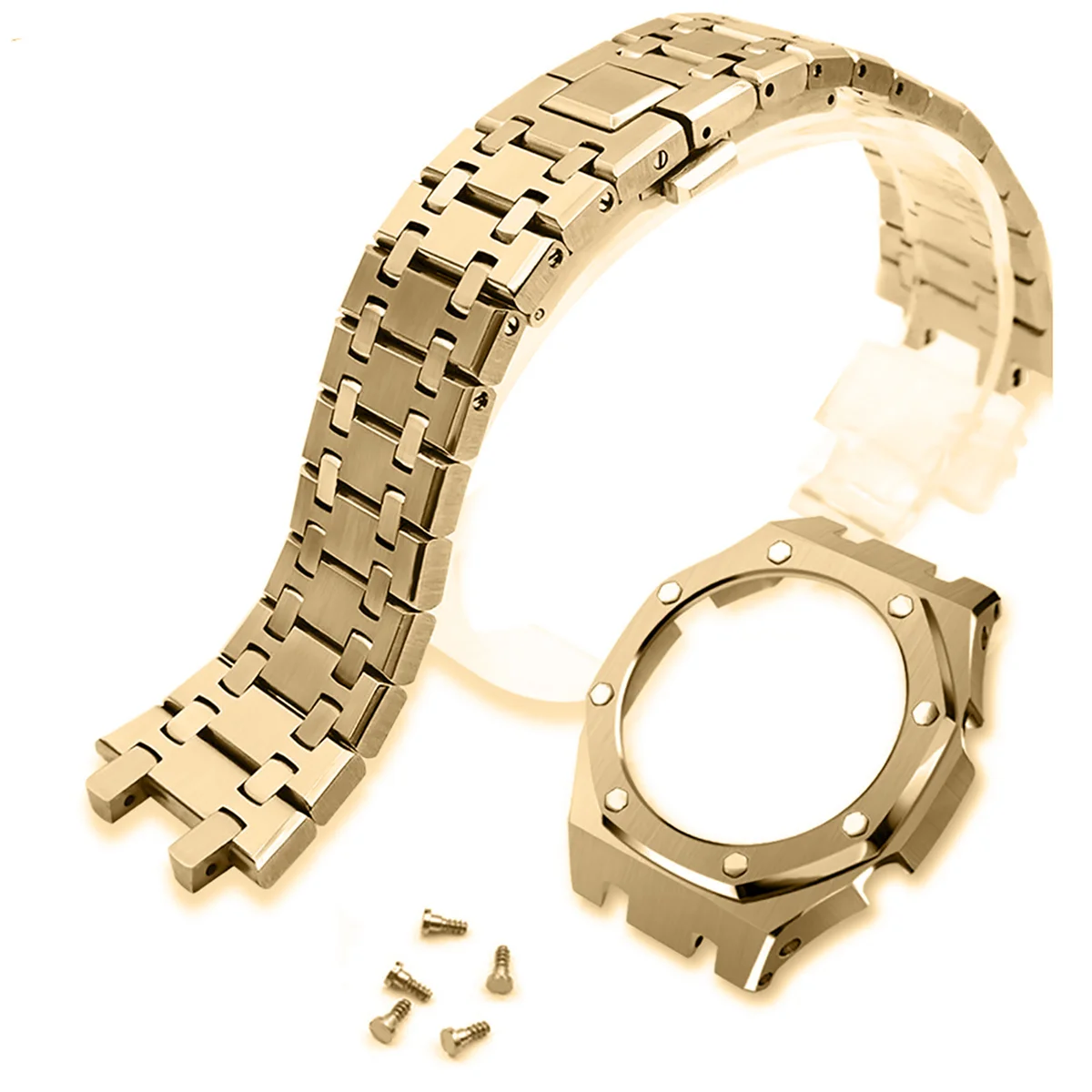 Modifica Ga2100 Lunetta Per Casioak Gmas2100 Mod Kit Cinturino In Acciaio Di Terza Generazione Ga2100-Gold