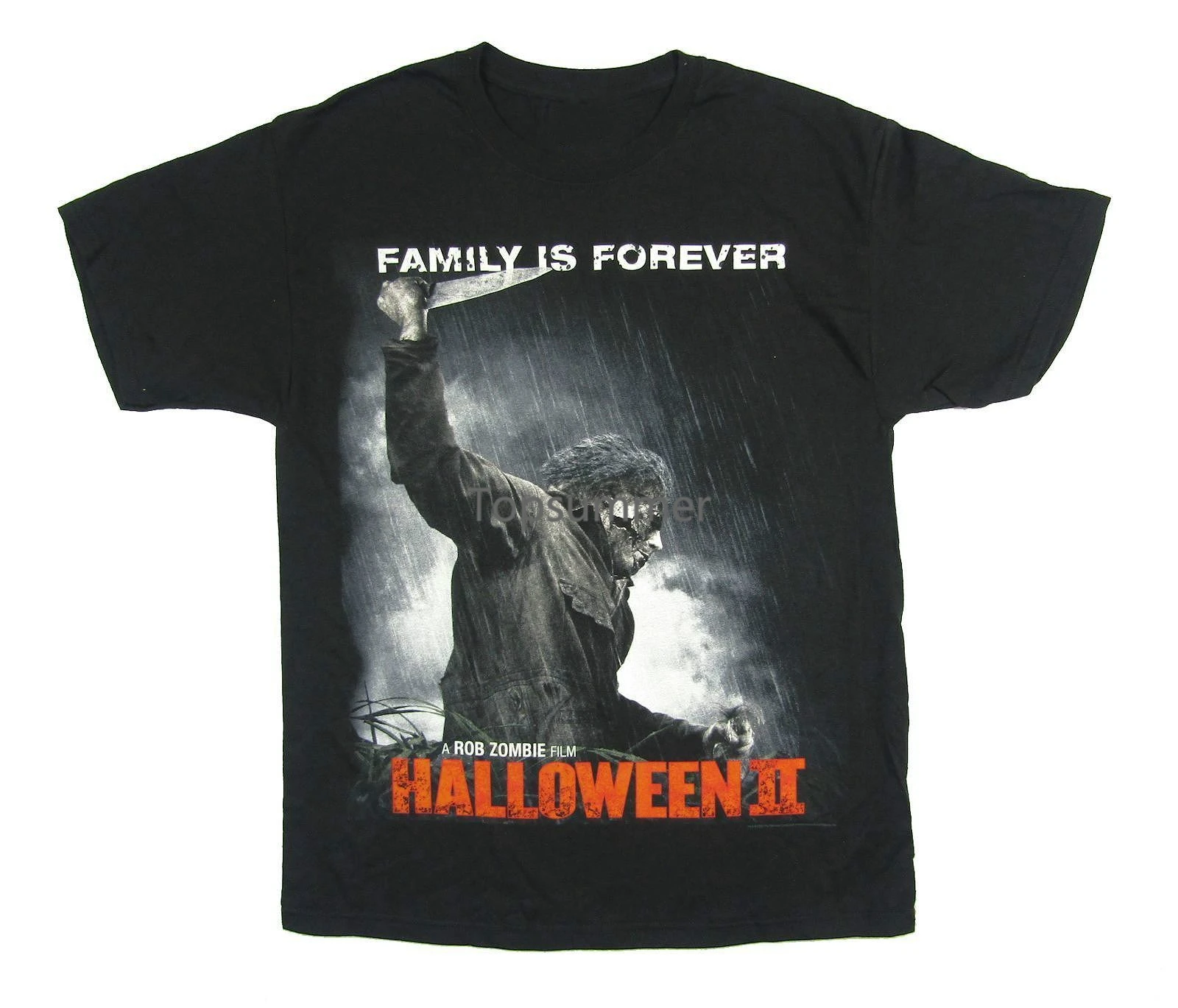 Halloween 2 Family Is Forever Black T Shirt New Movie Rob Zombie Cool T-Shirt Designs Best Seller Men