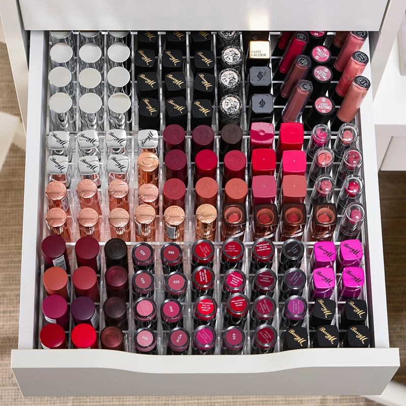 Divisori Per Cassetti Arco Per Il Petto Malm Di 6 Cassetti, Divisori Per Cassetti Malm Portaoggetti Per Rossetto In Acrilico, Divisori Per Labbra