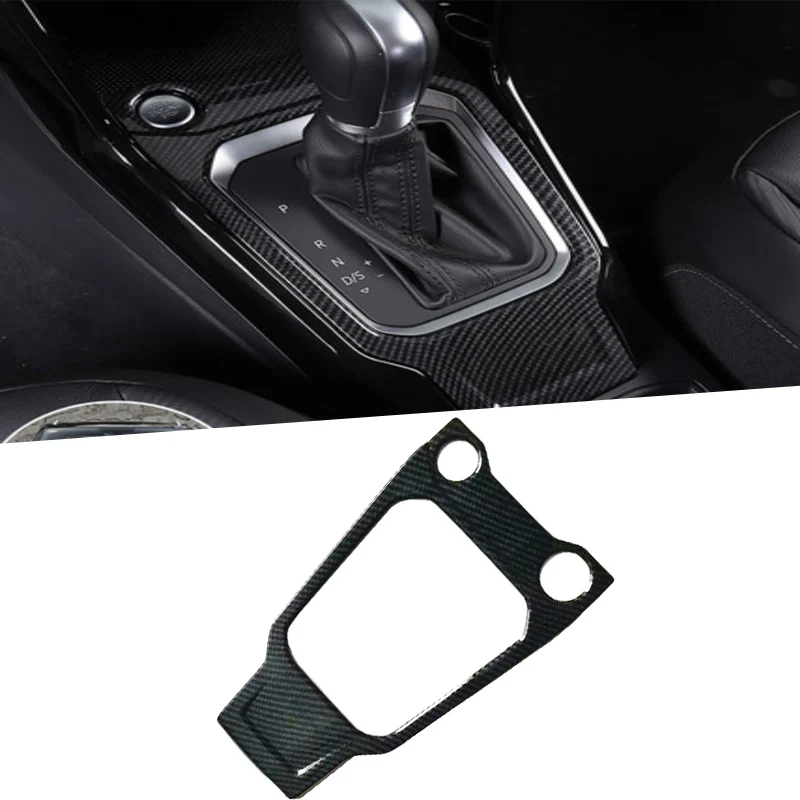 Per Vw Volkswagen T-Roc Troc 2017 2018 2019 At Cromo Carbonfber Pomello Del Cambio Coperchio Trim Cap Sticker Guarnizione Automatica