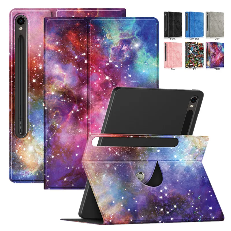 Coque Per Samsung Galaxy Tab S9 Plus Custodia 12.4 Pollici 360 Rotazione Supporto Pieghevole Multi-Angolo Per Galaxy Tab S9 Plus S9 + Cover