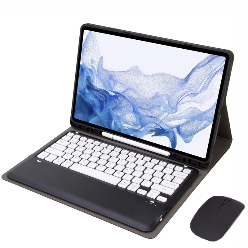 Custodia Per Tastiera Per Samsung Galaxy Tab S9 Plus Custodia Con Portapenne Cover Per Tastiera Magnetica Per Galaxy Tab S9 Plus S9 + 12.4