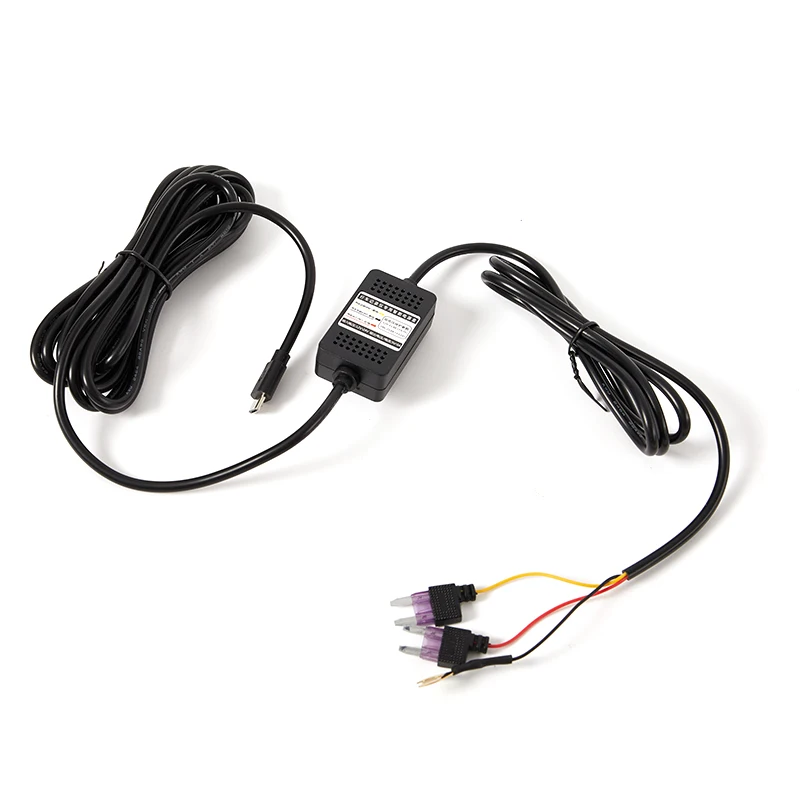 Car Dash Cam Wire 3.5M Mirror Dvr Hardwire Cable Kit Videoregistratore Da 12/24V A 5V Mini Micro Usb Charger Line Auto Dashcam Camera