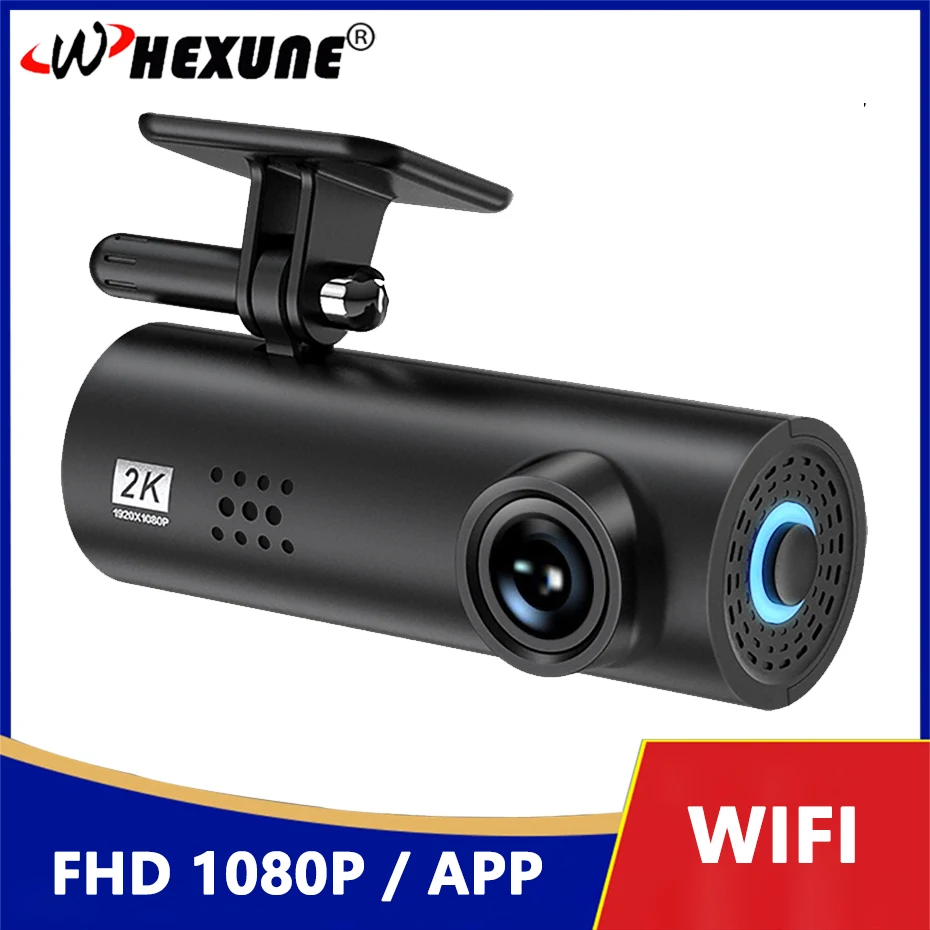 Whexune Hidden Dash Cam Wifi Fhd 1080P Mini Car Camera Dvr G-Sensor Registratore Di Guida Versione Notturna App Dashcam Pk Xiaomi 70Mai