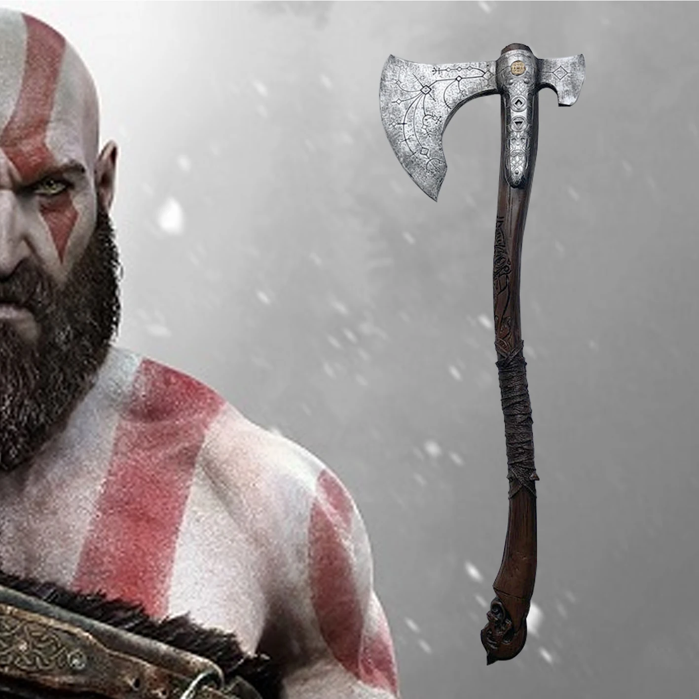 1:1 Cosplay War Beast Axe Pirate Ghost Axe Leviatano Axe Flame Knife Gioco Di Ruolo Cos Hammer Pu Modello Di Arma Toy Prop