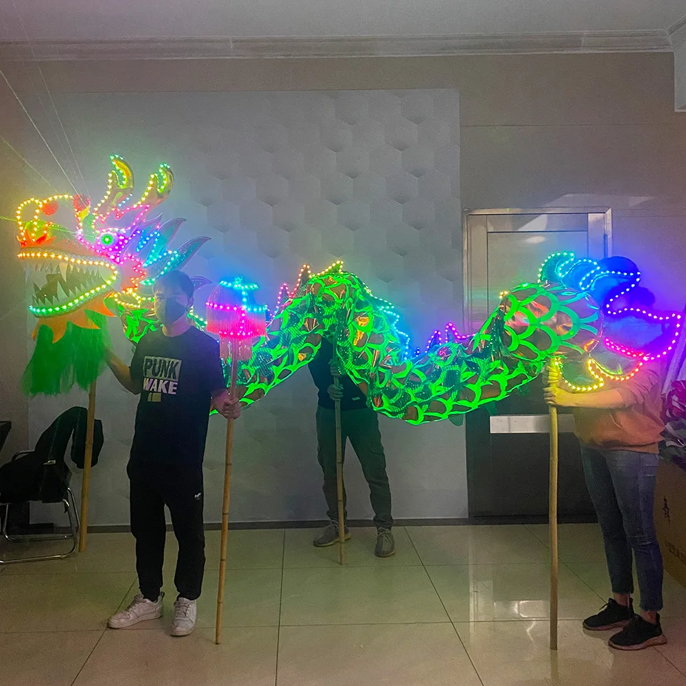 Led China Luminous Dragon Dance Lion Dance Puntelli Bar Atmosphere Supplies Celebrazione Festiva Glow-In-The-Dark Lights Dragon