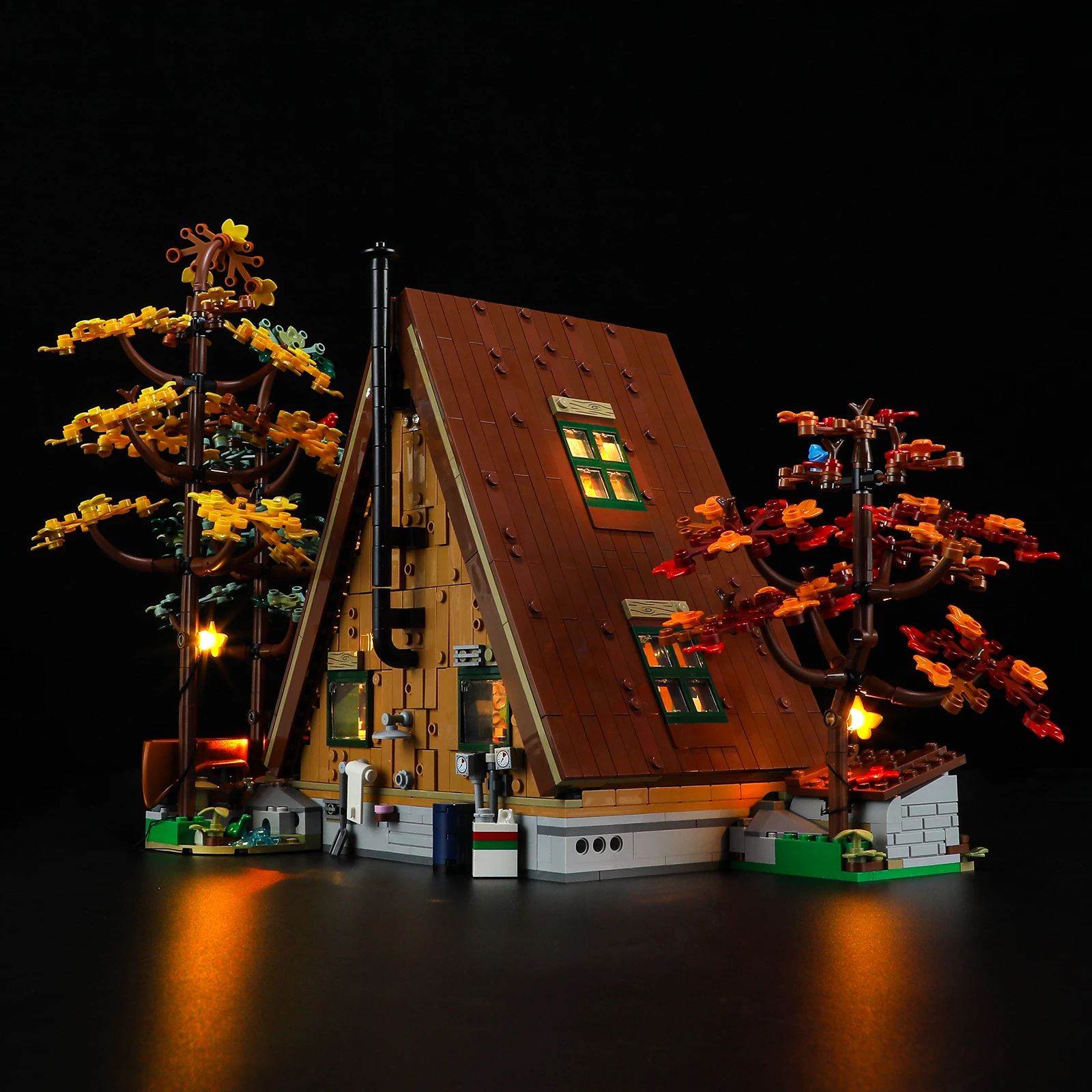 Lightaling Led Light Kit Per 21338 A-Frame Cabin Building Blocks Set (Non Includere Il Modello) Mattoni Giocattoli Per Bambini