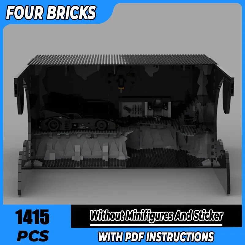 Hero Movie Ycmoc Building Blocks Batcave Shadowbox Redux Model Technology Bricks Assemblaggio Fai Da Te Dark Knight Toys For Kids