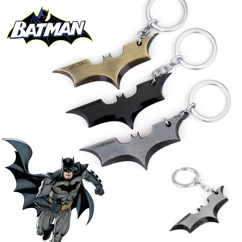 Fashion Batman Metal Batarang Portachiavi 2023 Cool Trend School Bag Car Key Ciondolo Decor Gingillo Fidanzato Regalo Di Compleanno Portachiavi