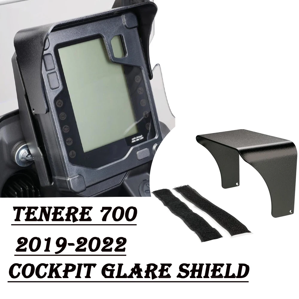 Per Yamaha Tenere700 Tenere7 T7 2019-2022Cockpit Glare Shield Tft Glare Shield Instrument Hat Sun Muslimah Accessori