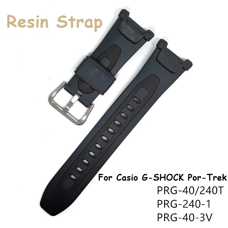 Accessori Per Cinturini Per Orologi In Resina Per Casio G-Shock Pro-Trek Prg-40T Prg-240T Prg-240-1 Prg-40-3V Sostituzione Del Cinturino Dell'Orologio