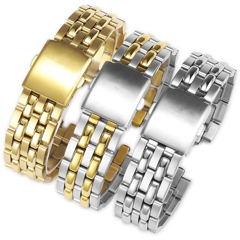 Cinturino In Acciaio Inossidabile 19Mm 20Mm Cinturino Per Titoni 777 787 Orologio Oro Argento Bracciale Da Polso Con Chiusura