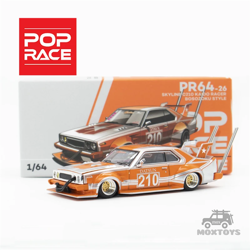 Pop Race Xcartoys 1:64 Skyline C210 Kaido Racer Bosozuku Diecast Model Car