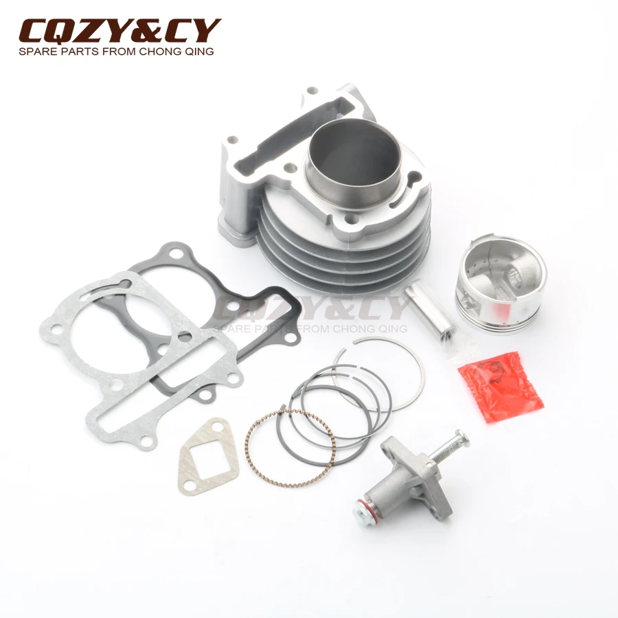 Scooter 50 Millimetri Big Bore Kit Cilindro & Pistone Kit & Chain Tenditore Per Peugeot V-Clic 50 Kisbee 50Cc Aggiornamento Per 100Cc 4T