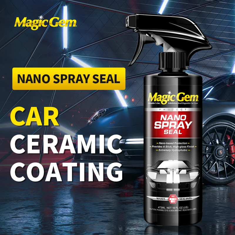 Magic Gem Rivestimento In Ceramica Per Auto Cura Della Vernice Per Auto Cera Polimerica Liquido Idrofobo Dettagli Accessori Per Auto Guarnizione Spray