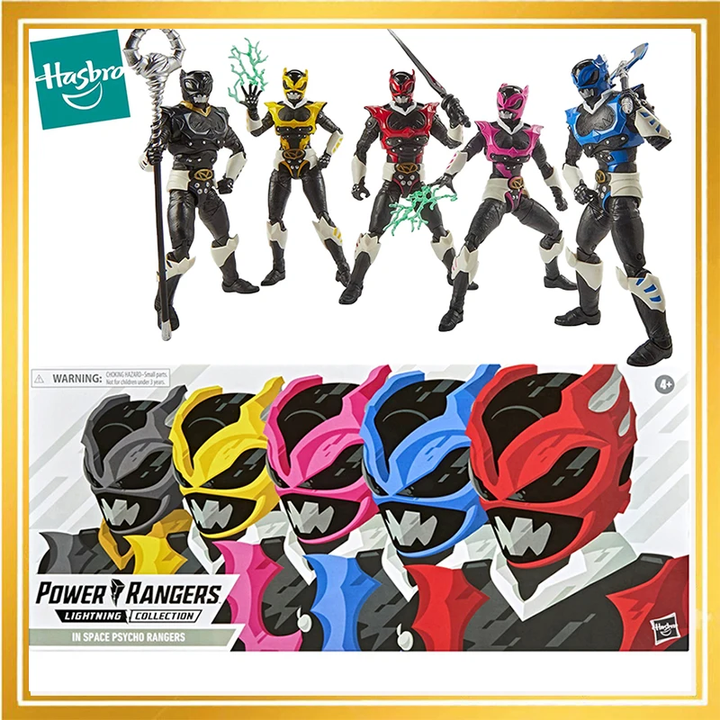 In Magazzino Original Power Rangers Collezione Di Fulmini Nello Spazio Psycho Rangers 5 Pack Action Figure Modello Da Collezione Giocattoli Regali