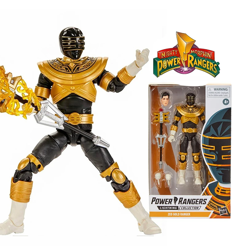 Original Power Rangers Lightning Collection Zeo Gold Ranger Action Figure Toy Collection Gift