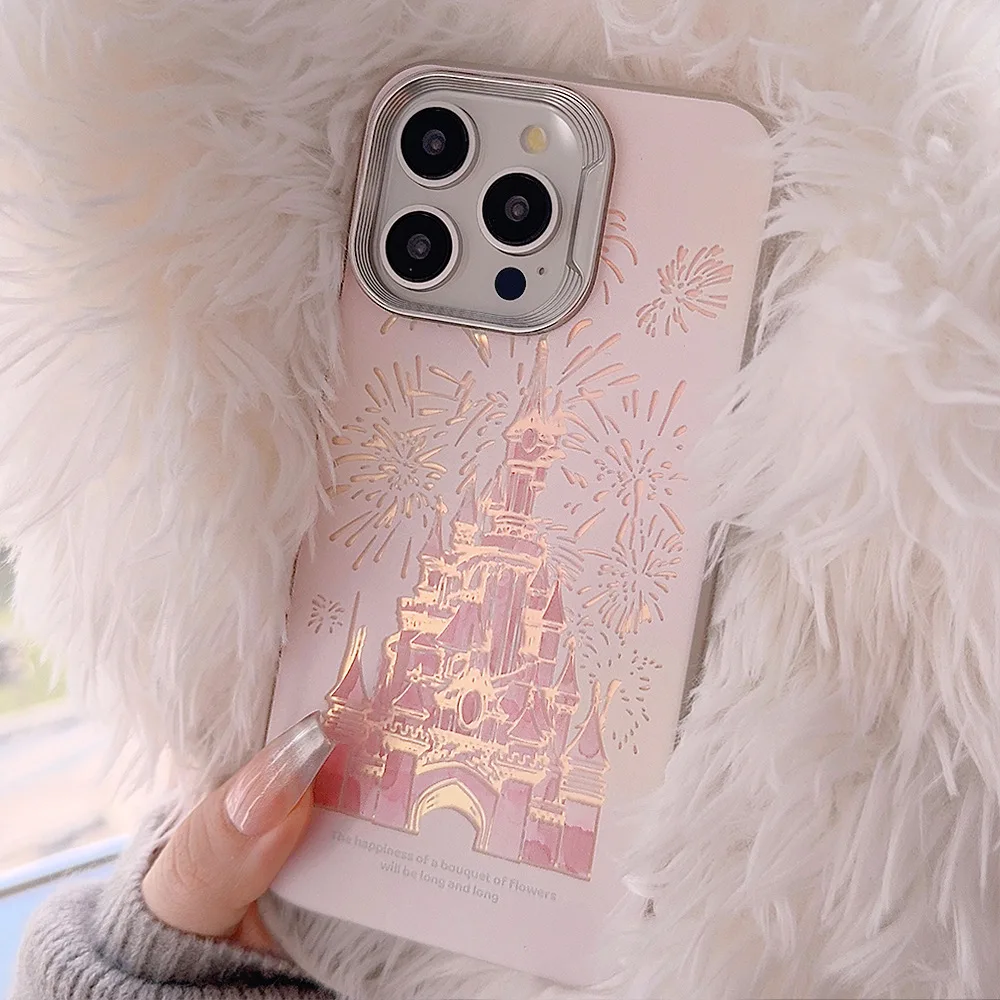 New Fireworks Castle Gradient Design Custodia Per Cellulare Per Iphone 12 13 Pro Max New Apple 14 15 Plus Cover Protettiva Alla Moda
