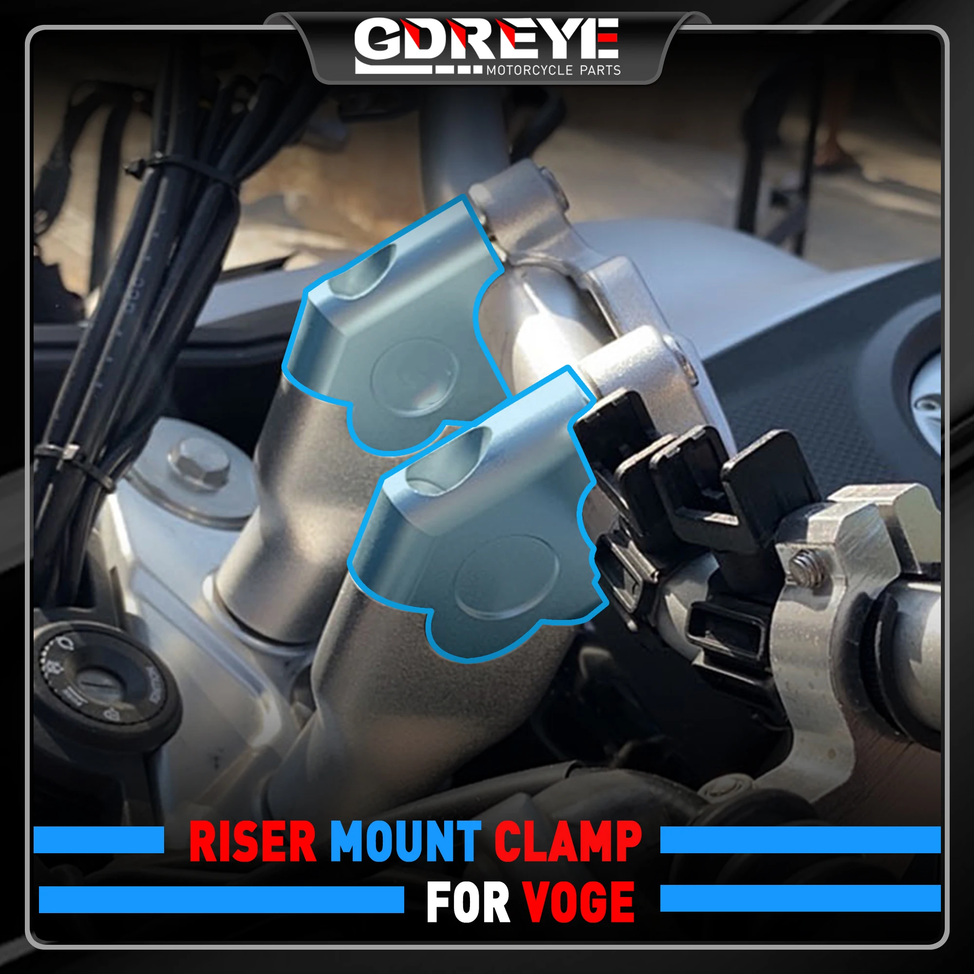 Per Loncin Voge 525Dsx 525Ds 525 Dsx Moto 525Dsx Manubrio Riser Mount Clamp High Lifter Riser Accessori