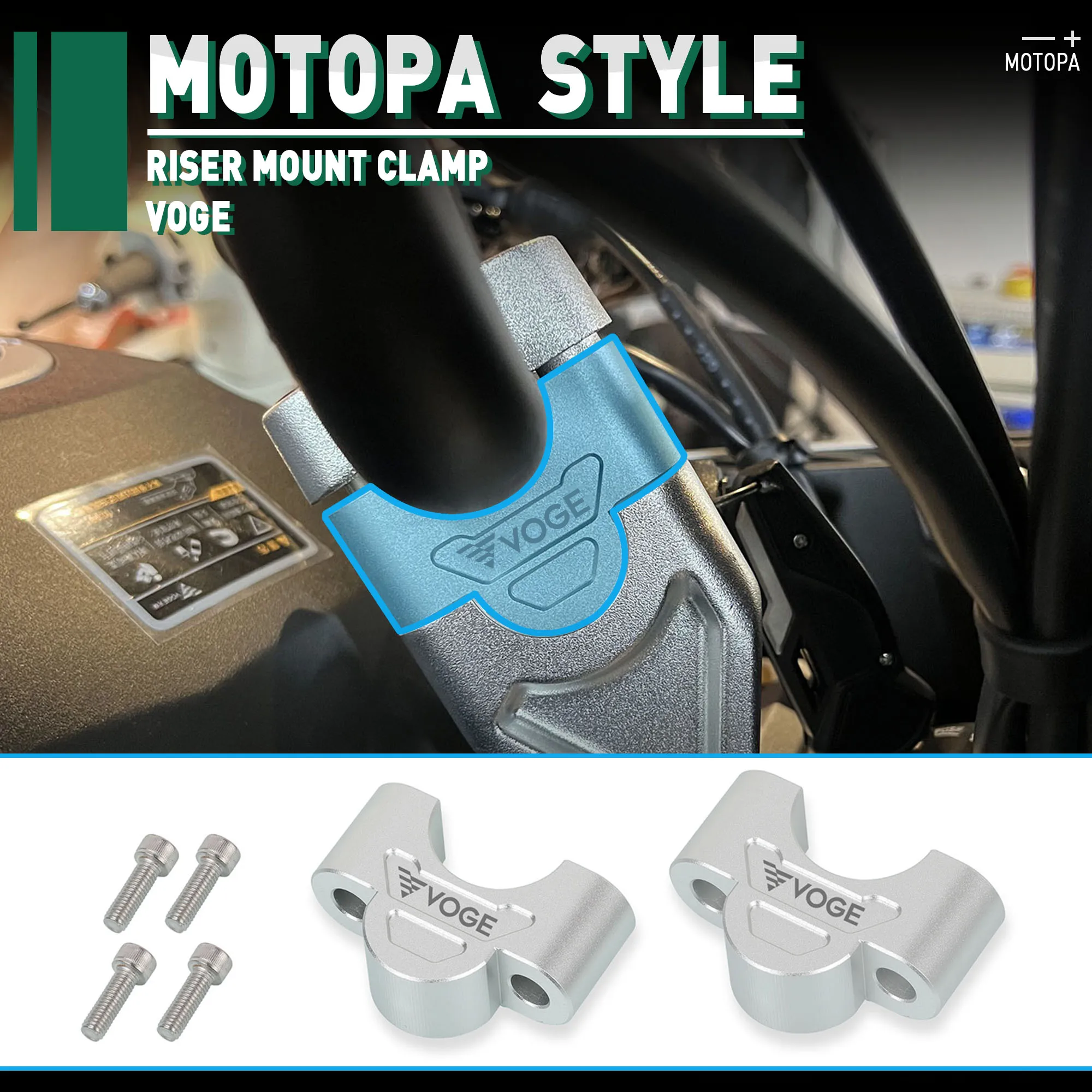 Per Loncin Voge 525Dsx 525 Dsx Moto 525Dsx 2023 2024 Manubrio Riser Mount Clamp High Lifter Riser 525Ds Accessori