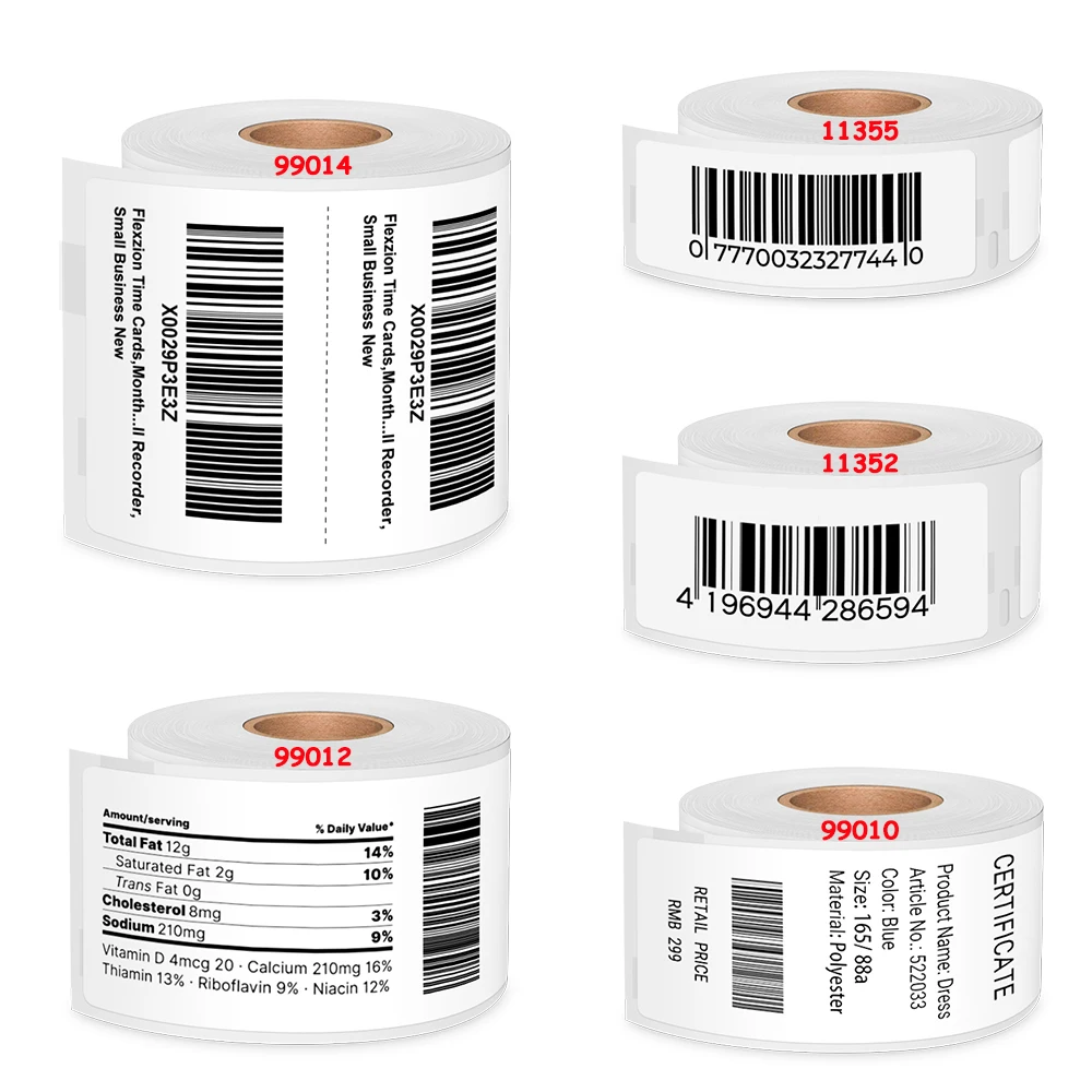Compatibile Dymo 99014 99010 99012 11352 11355 Adesivo Lw Carta Termica Bianca Per Stampante Dymo Labelwriter 450 450 Turbo 4Xl 400