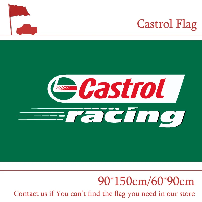 90*150Cm 60*90Cm Castrol Racing Flag Selettore Paese, Castrol Global Home Banner Polyster