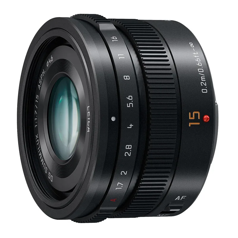 Obiettivo Panasonic Lumix G Leica Dg Summilux, 15Mm, F1.7 Asph, Micro Mirrorless Professionale Quattro Terzi, H-X015
