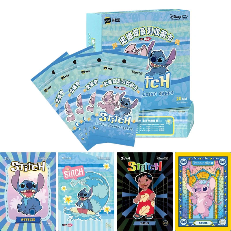 New Genuine Lilo & Stitch Trading Cards Disney 100Th Anniversary Zootopia Toy Story Anime Flash Cards Collection Toys For Girls