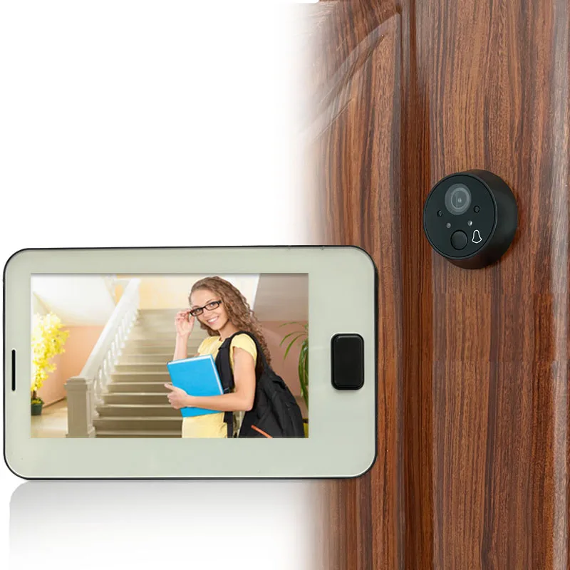 4.3 Pollici Ir Night Vision Spioncino Campanello Telecamera Spioncino Visualizzatore Cat Eye Campanello Smart Home Monitor Visualizzatore Digitale Del