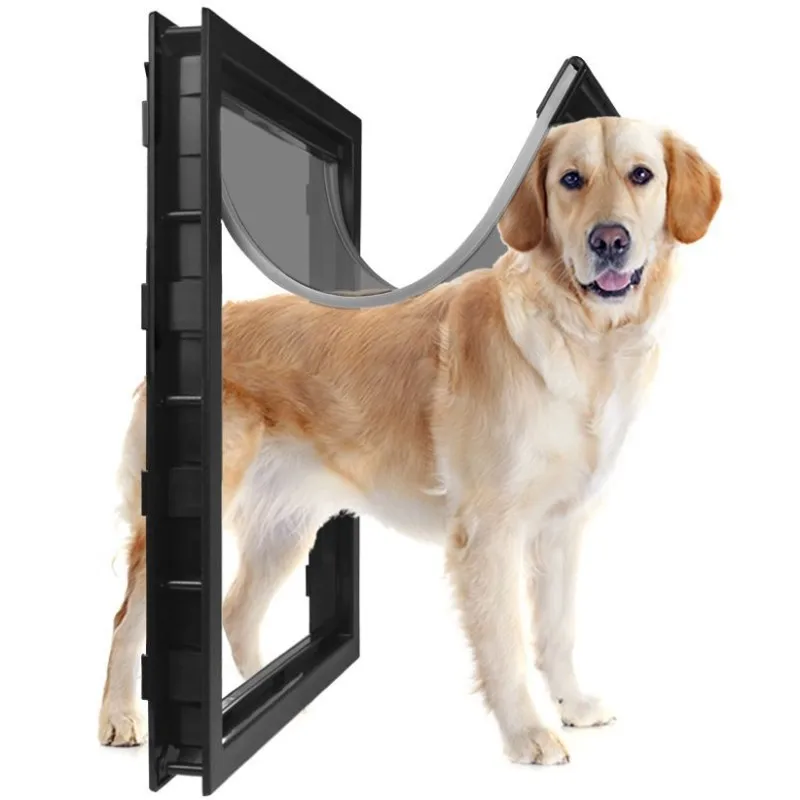 Grande Porta Per Animali Domestici Magnete In Pvc Chiusura Automatica Porta Bothway Accessorio Di Sicurezza Per Cancelli Per Cani Di Grossa Taglia Rec