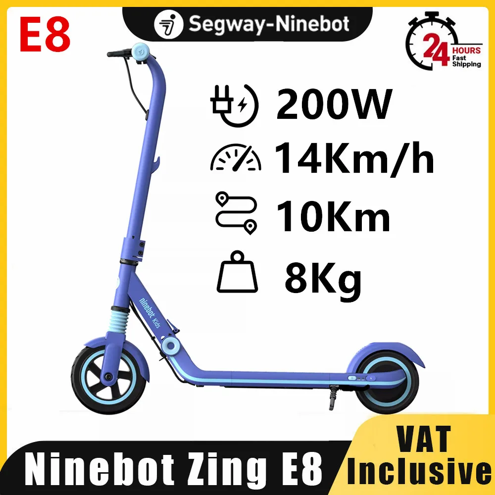 Eu Stock Ninebot By Segway Zing E8 Scooter Elettrici 200W Motore 14 Km/H Velocità 10Km Gamma Ekickscooter Bambini Leggero