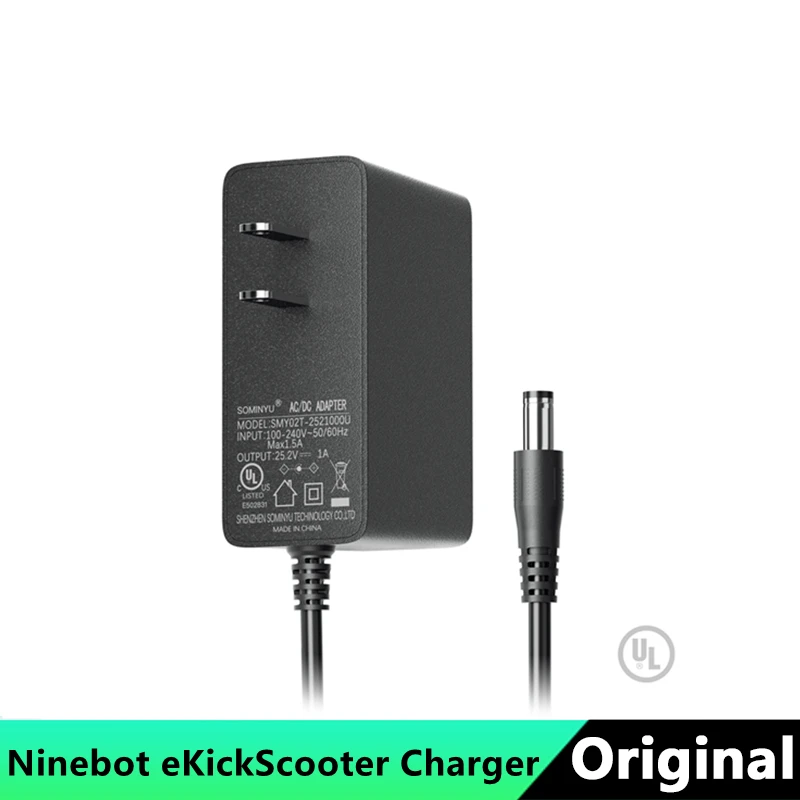 Ninebot By Segway 21.6V Caricabatteria Al Litio Ul 25.2V Ac/Dc Per Zing E8 E10 E12 C8 C9 C10 C20 Scooter Per Bambini Us Stock