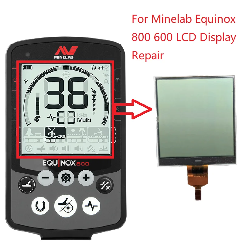 Display Lcd Per Minelab Equinox 800 600 Matrix Screen Repair