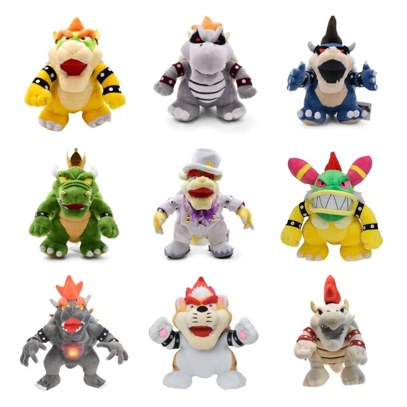 Super Marios Bowser Bros Peluche Bambole Koopa Bowser Anime Cartoon Morbido Peluche Modello Bambini Giocattoli Divano Cuscino Decorazione