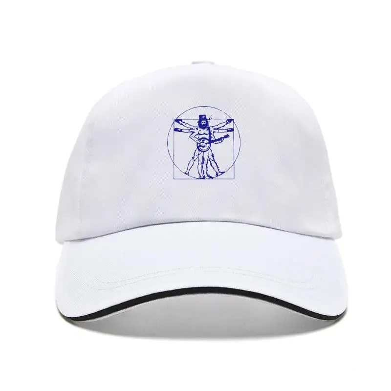 Banjo Player Da Vinci Bill Hat Jam Band Folk Music Gift Vintage Rock Bill Hats 72