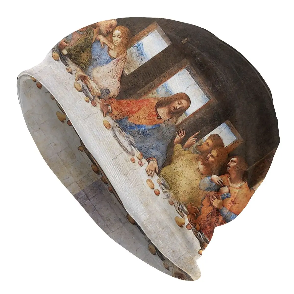 L'Ultima Cena Di Leonardo Da Vinci Gesù Cristo Natività Autunno Femminile Berretti Sottili Doppi Cappelli Da Ciclismo Usati